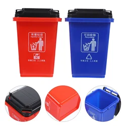 2 PCS Pen Holder Trash Can Shape Storage Basket Penholder Stationery Child Pencil Case Holder Desktop Storage Box