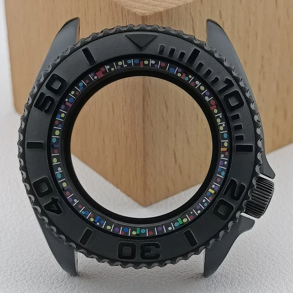 SKX007 Case 42mm Men's Watch Stainless Steel Rubber Strap FIT NH35 NH36 Movement Watch Accessories Sapphire Glass 22mm strap