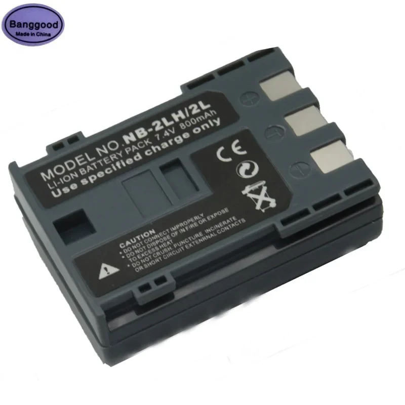 

7.4V 800mAh NB-2LH NB2LH NB 2LH NB-2L NB2L Camera Battery Pack For CANON 350D 400D G7 G9 S30 S40 EOS PowerShot S70 Optura 400