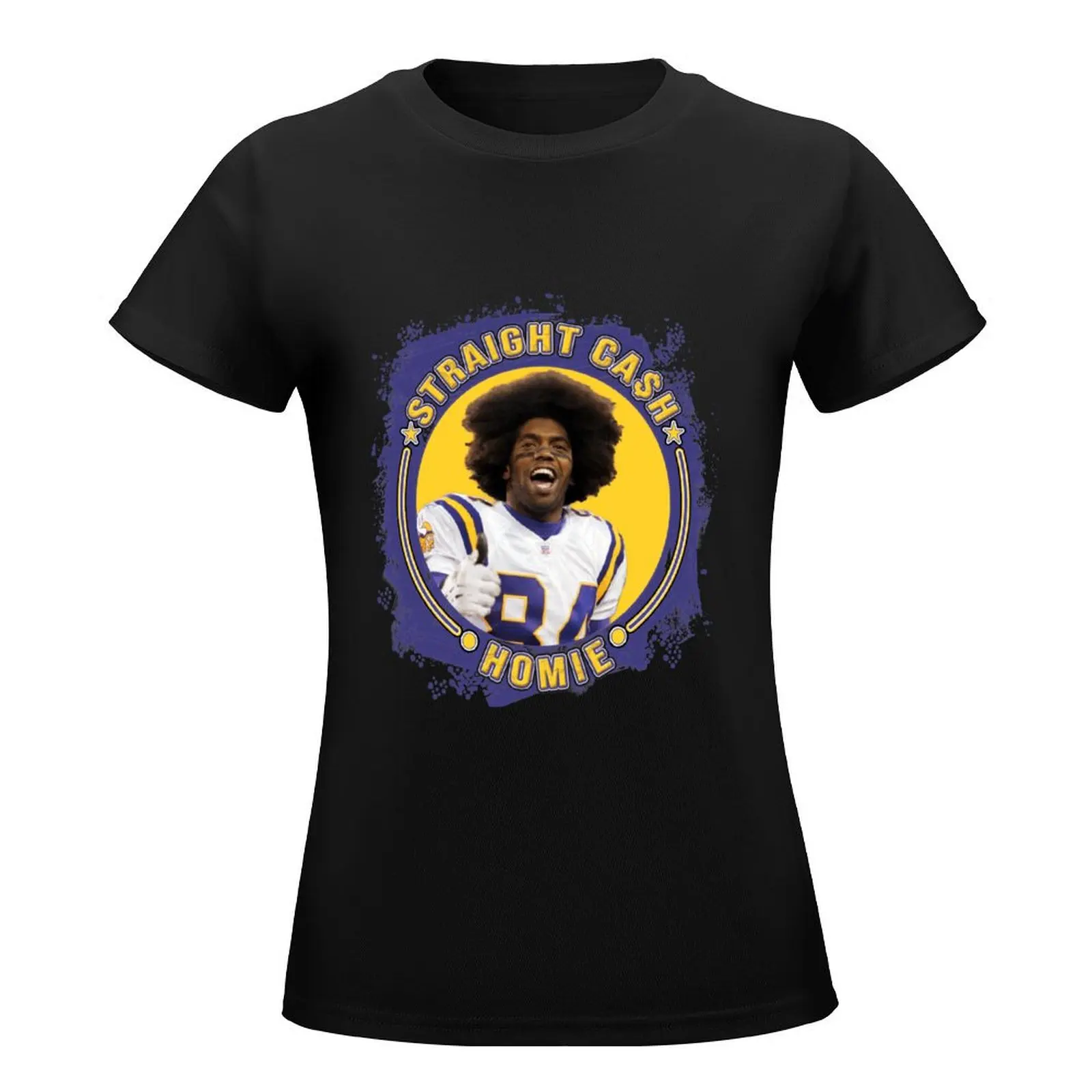 randy moss straight cash homie T-Shirt summer clothes Aesthetic clothing oversized Women clothing