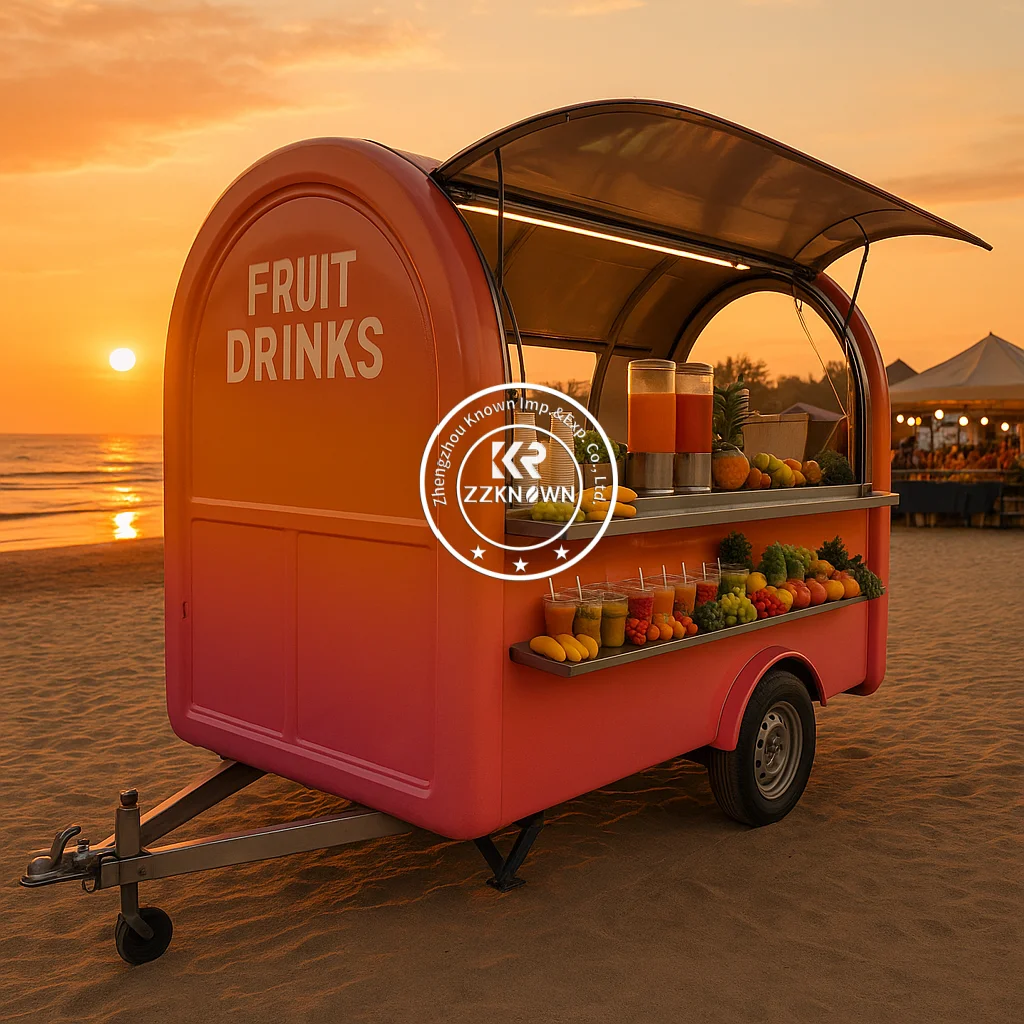 

Customized Food Truck Outdoor Mobile Hamburger Hot Dog Trailer Juice Concession Trailer Food Trailers Fully Equipped