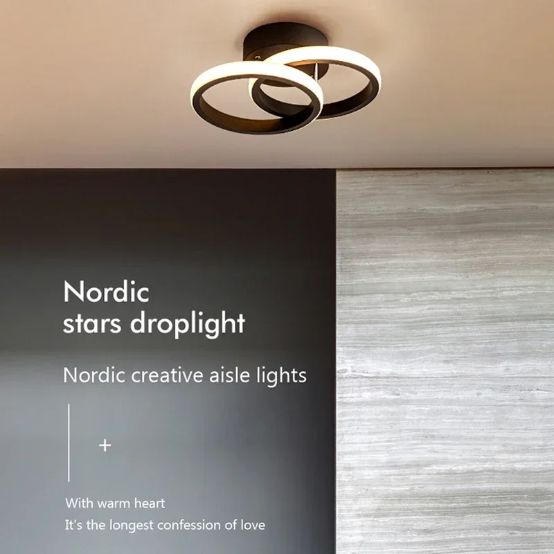Moderne LED-Deckenleuchte für Gang, Korridor, Treppe, Eingang, Dachboden, quadratisch, Küche, Innenbereich, minimalistischer Stil, Raumdekor-Lichter