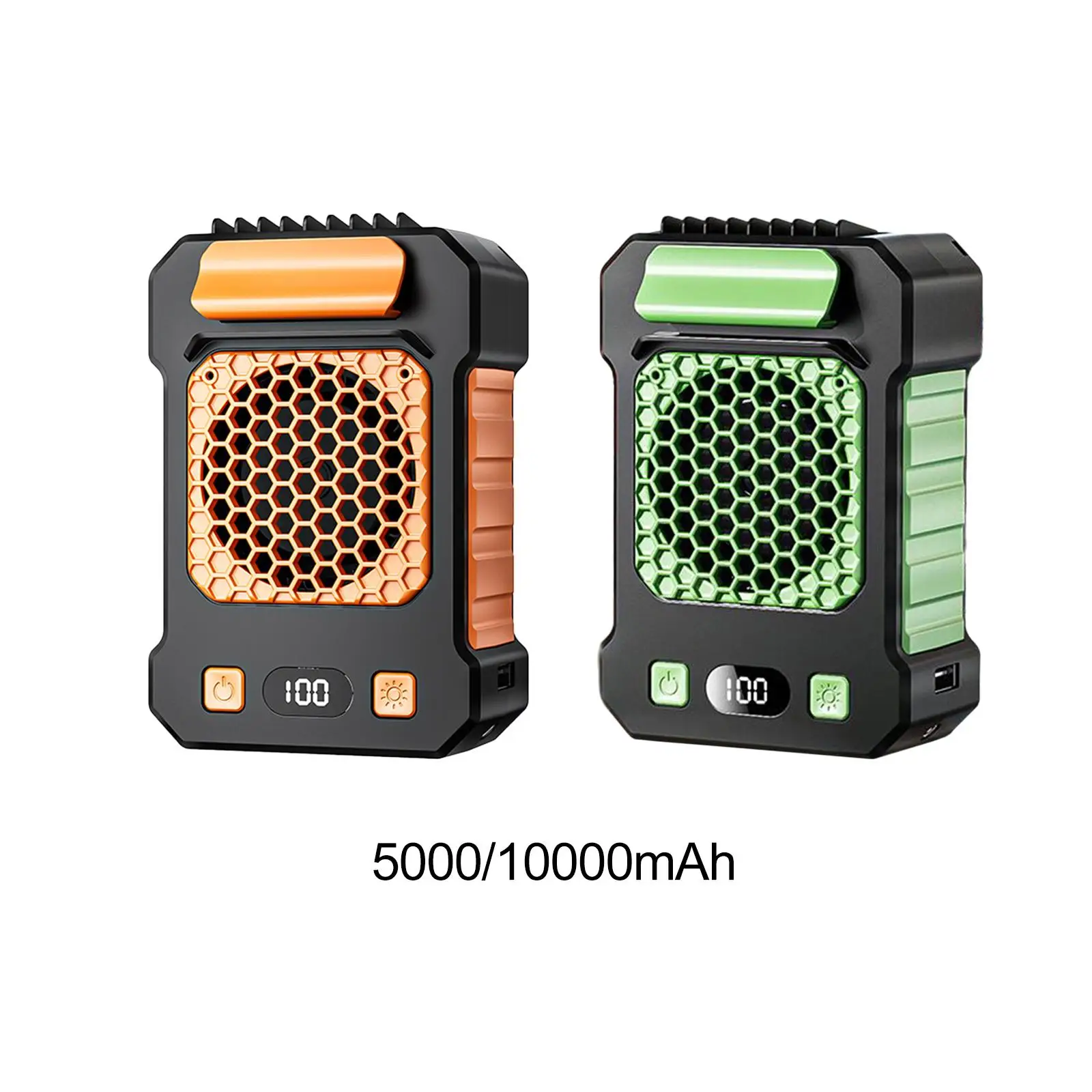 Mini Waist Clip with Light Cooling Fan for Sports Backpacking Worksite