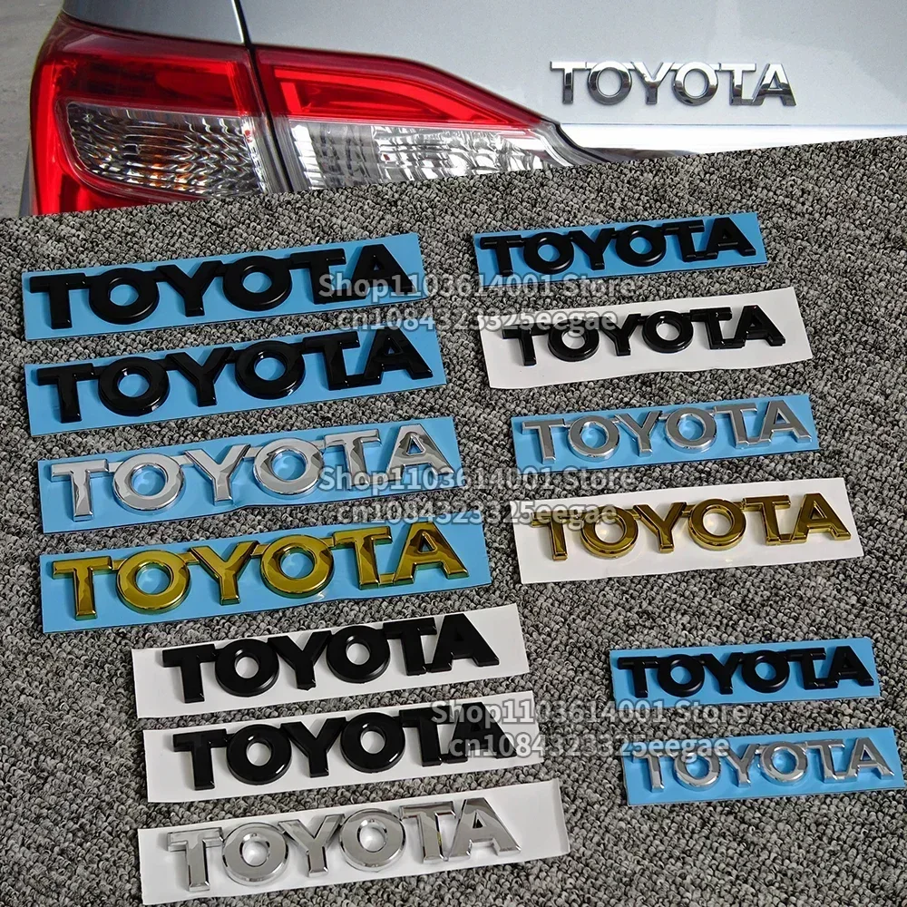 

Trunk Rear Letter Badge Emblem for Toyota Replacement RAV4 Corolla Camry Prado REIZ CHR 86 Avalon Highlander Verso Tacoma