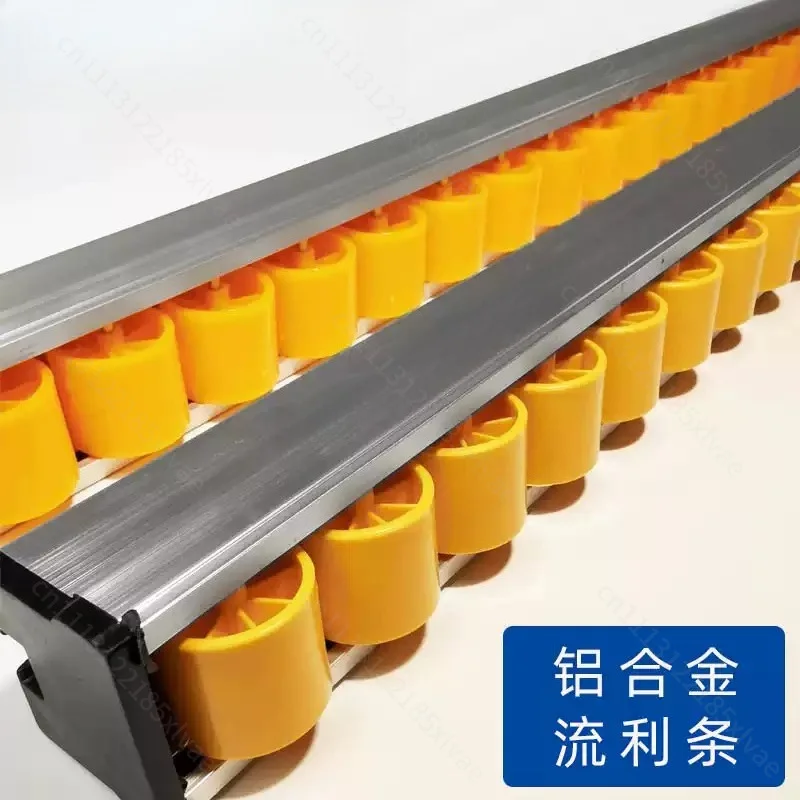 Aluminum fluent strip slide rail roller track push table saw edge banding machine woodworking
