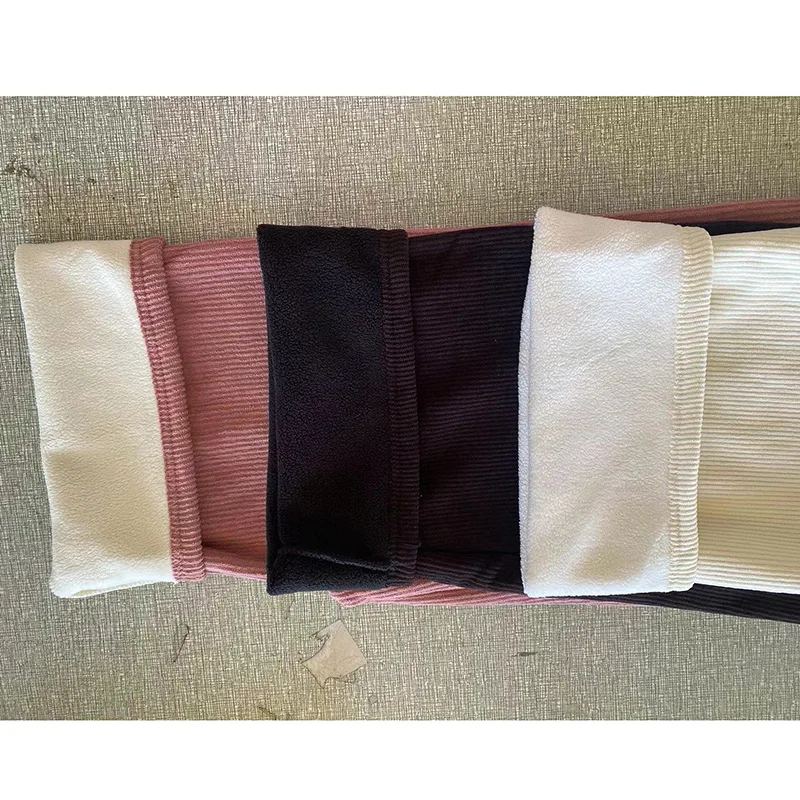 女性用フリースインナーパンツ,ベーシックな伸縮性ウエスト,ストレート,ワイドレッグ,カジュアル,ルーズフィット,冬,2022