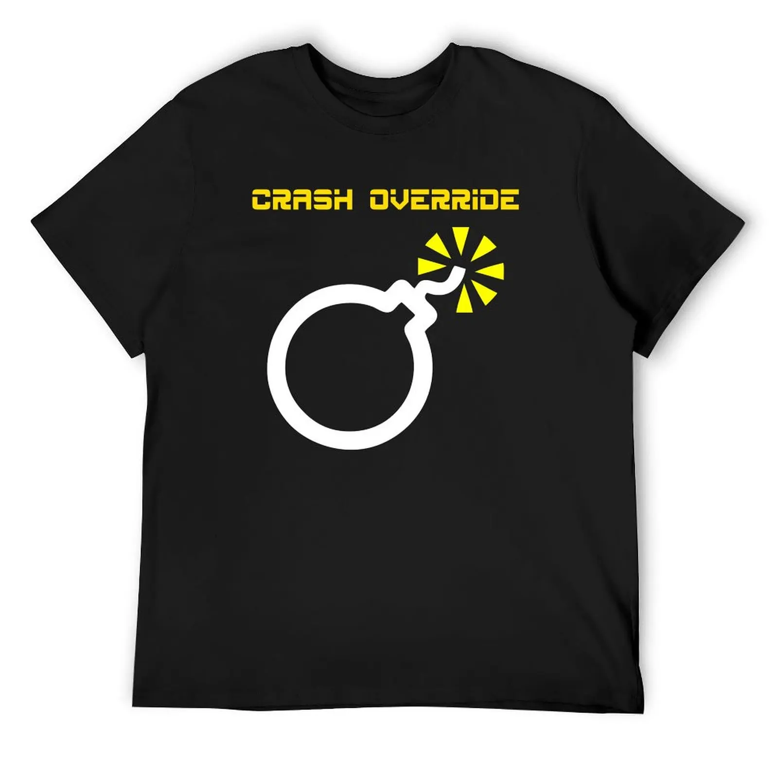 Crash Override T-Shirt hippie clothes cotton graphic tees mens t shirts pack