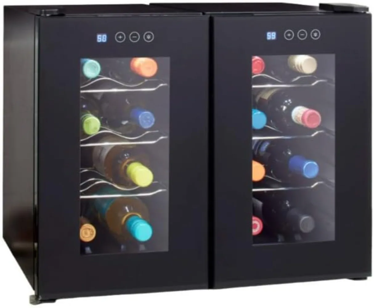 Cuisinart Private Reserve Dual 16-Flaschen-Set Weinkeller, Schwarz