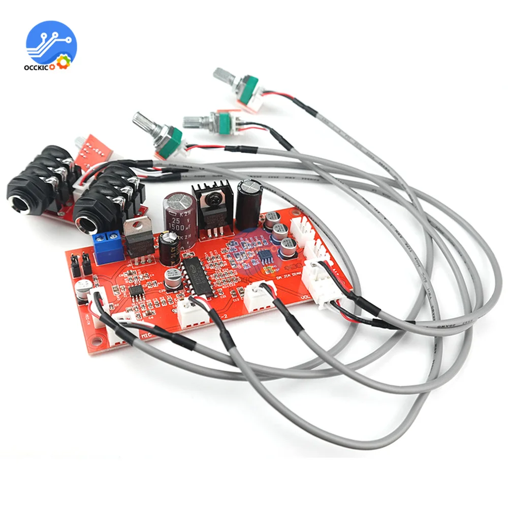 Karaoke Reverb Board PT2399 Home Theater Microphone Amplifier Module Effect Exceeds NE5532 M65831 OP Amp Preamplifier