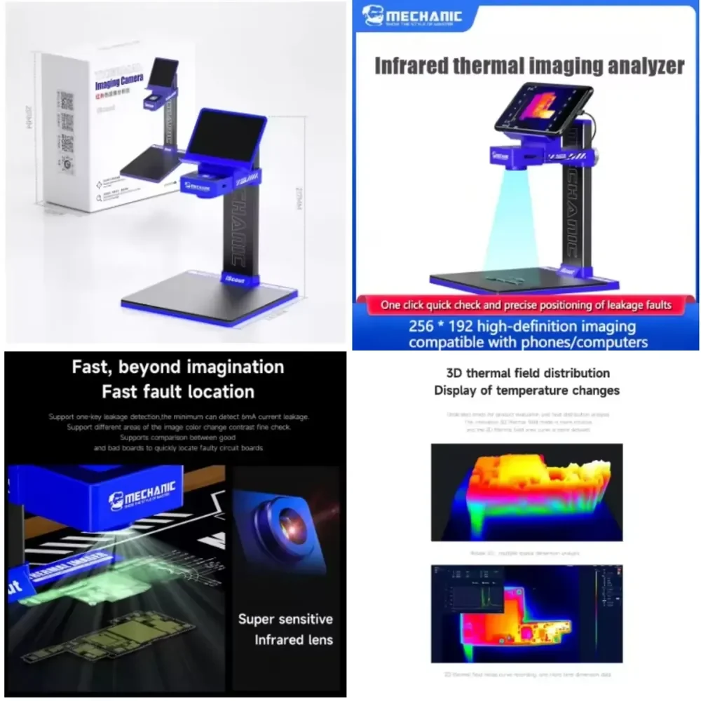 

Mechanic IScout Thermal Imaging Quick Investigation Motherboard Fault Detector for Mobile Phones Rapid Positioning