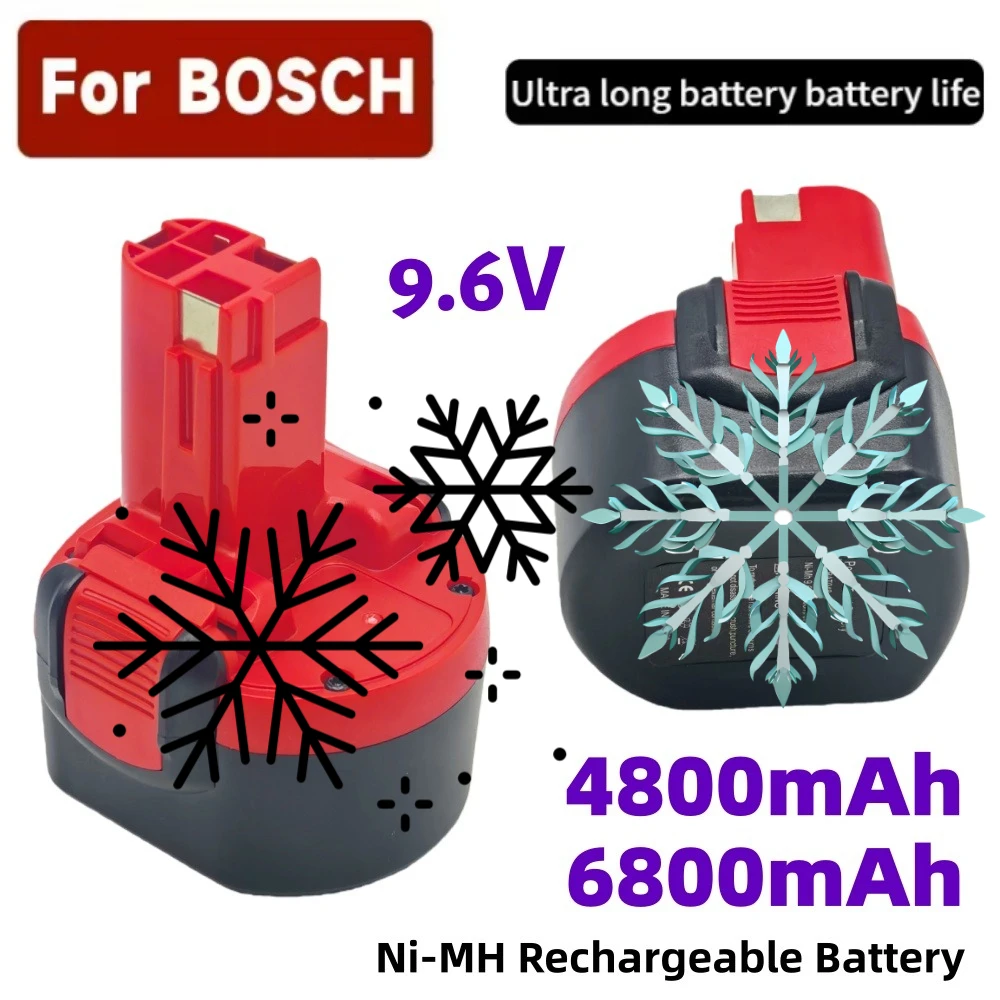 

For Bosch BAT048 9.6V 12800mAh NI-MH Rechargeable Battery Power Tools Battery for Bosch PSR 960 BH984 BAT048 BAT119 L50