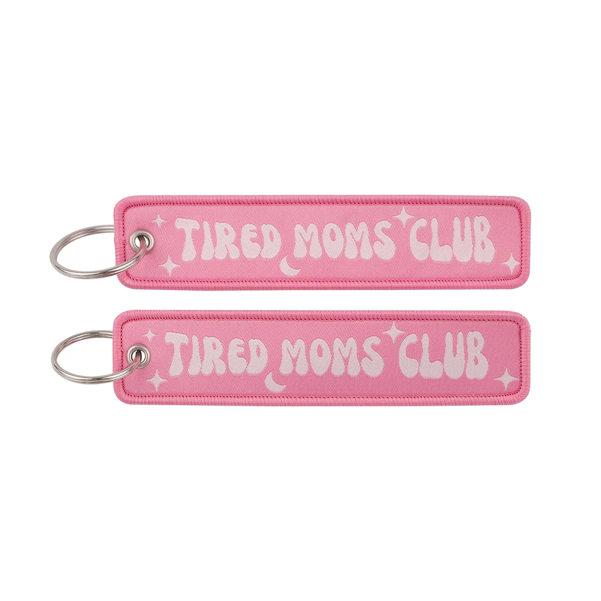 Warning Sign Embroidery Funny Quotes Key Fobs Key Tags Keychain for Motorcycle Cars Key Holder Chaveiro Jewelry Gifts