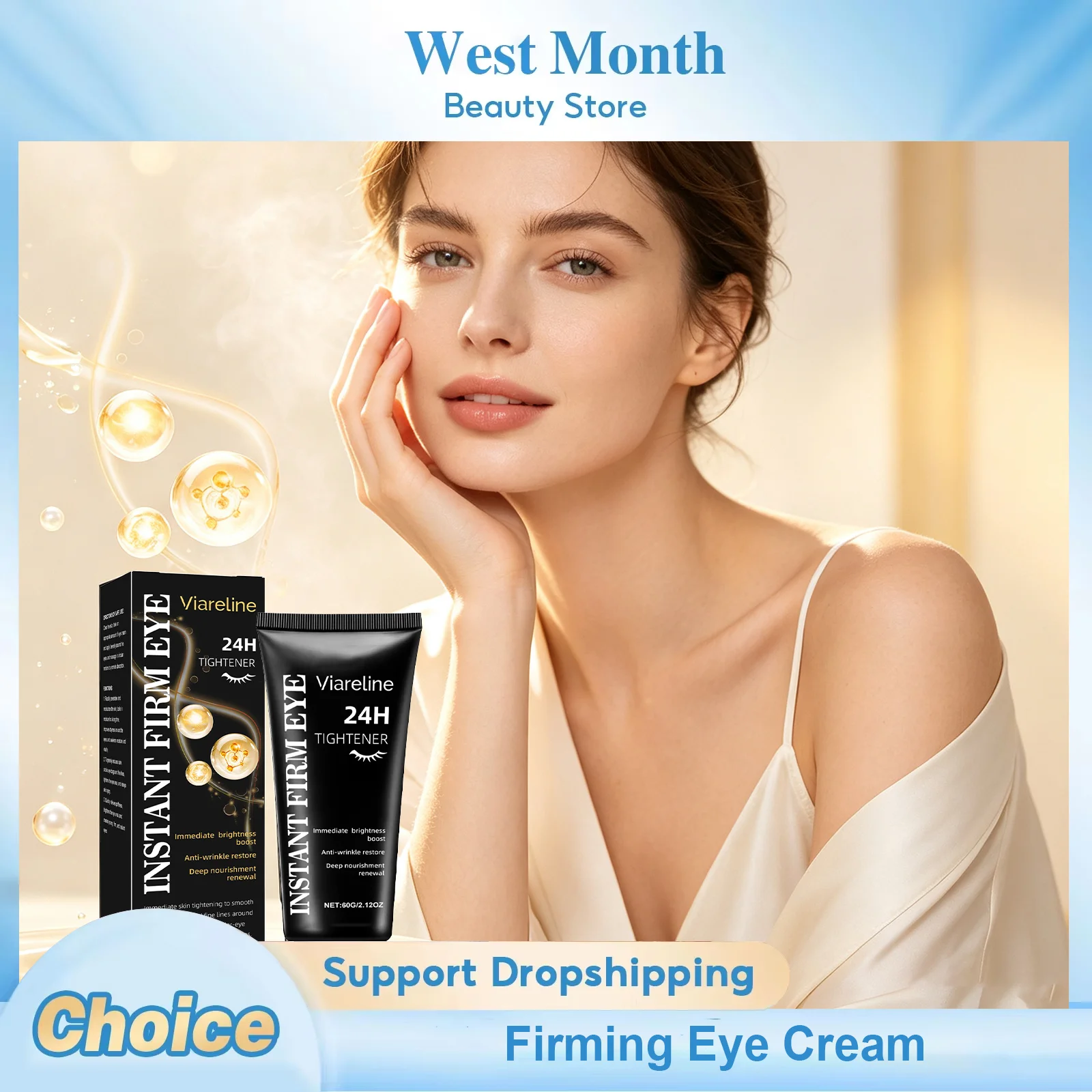 Firming Eye Cream Fade Fine Lines Remove Dark Circles Reduce Eyes Bags Brightening Hydrating Tightening Lifting Eye Skin Care