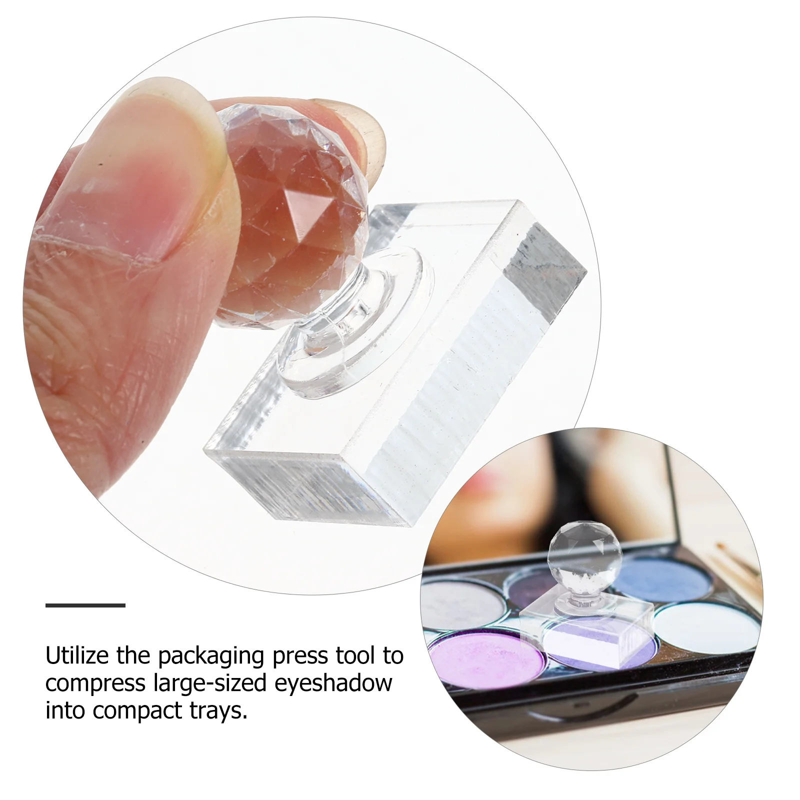 Ferramenta de pressão de sombra de olho, carimbo de pressão, faça você mesmo, ferramenta de blush, estética, agradável, funcional, carimbo de sombra