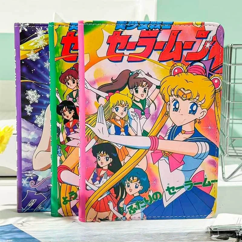 Cuaderno Sailor Moon - Cubierta de Cuero PU Premium, Páginas Interiores de Colores Vibrantes, Diario Estético para Estudiantes y Fans del Anime
