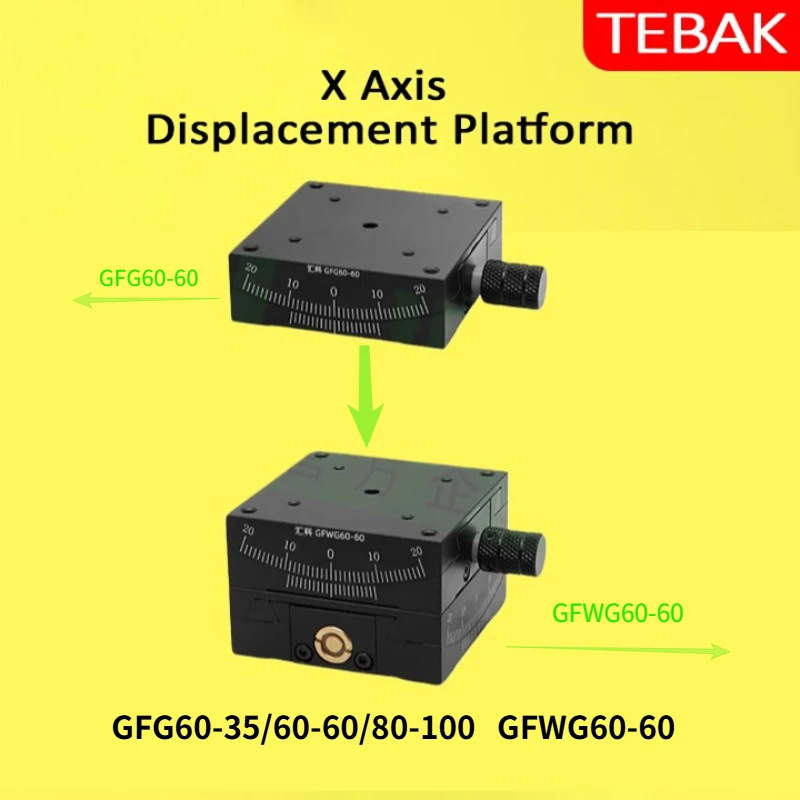 X Axis XY Axis GFG60 GFWG60/80-100/60-35  Manual Radian Angle Table Goniometer Swing Table Measurement Displacement Radian