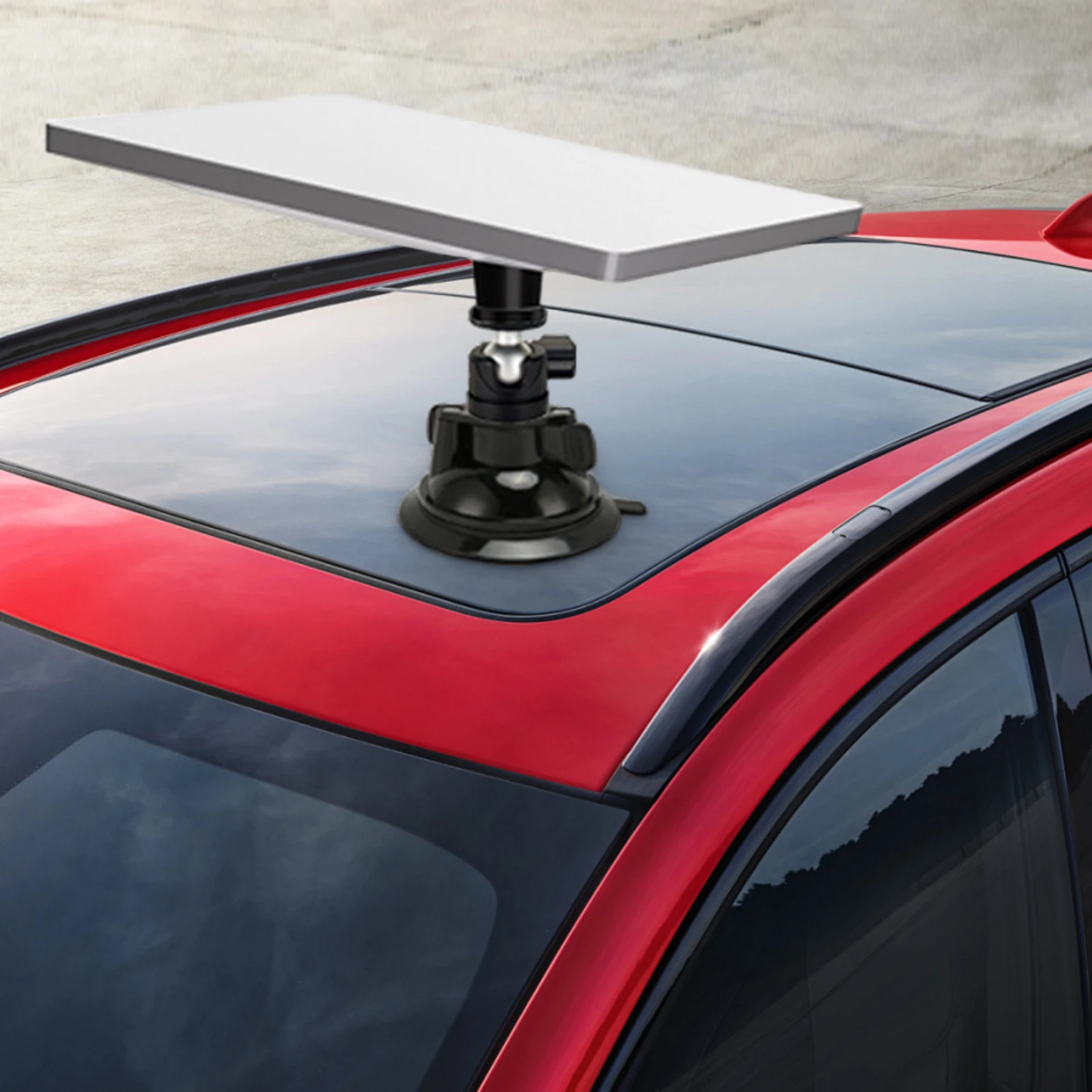 

Suction Cup Mounting Bracket Outdoor Activities Black Aluminum Alloy Tripod Adapter Marine Strong Stability Design