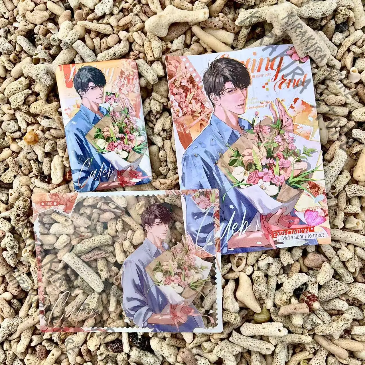Love and Deepspace Originality Spring Series Rafayel	Xavier Zayne Sylus Caleb Badge Anime Breastpin Postcard Cosplay Transcards
