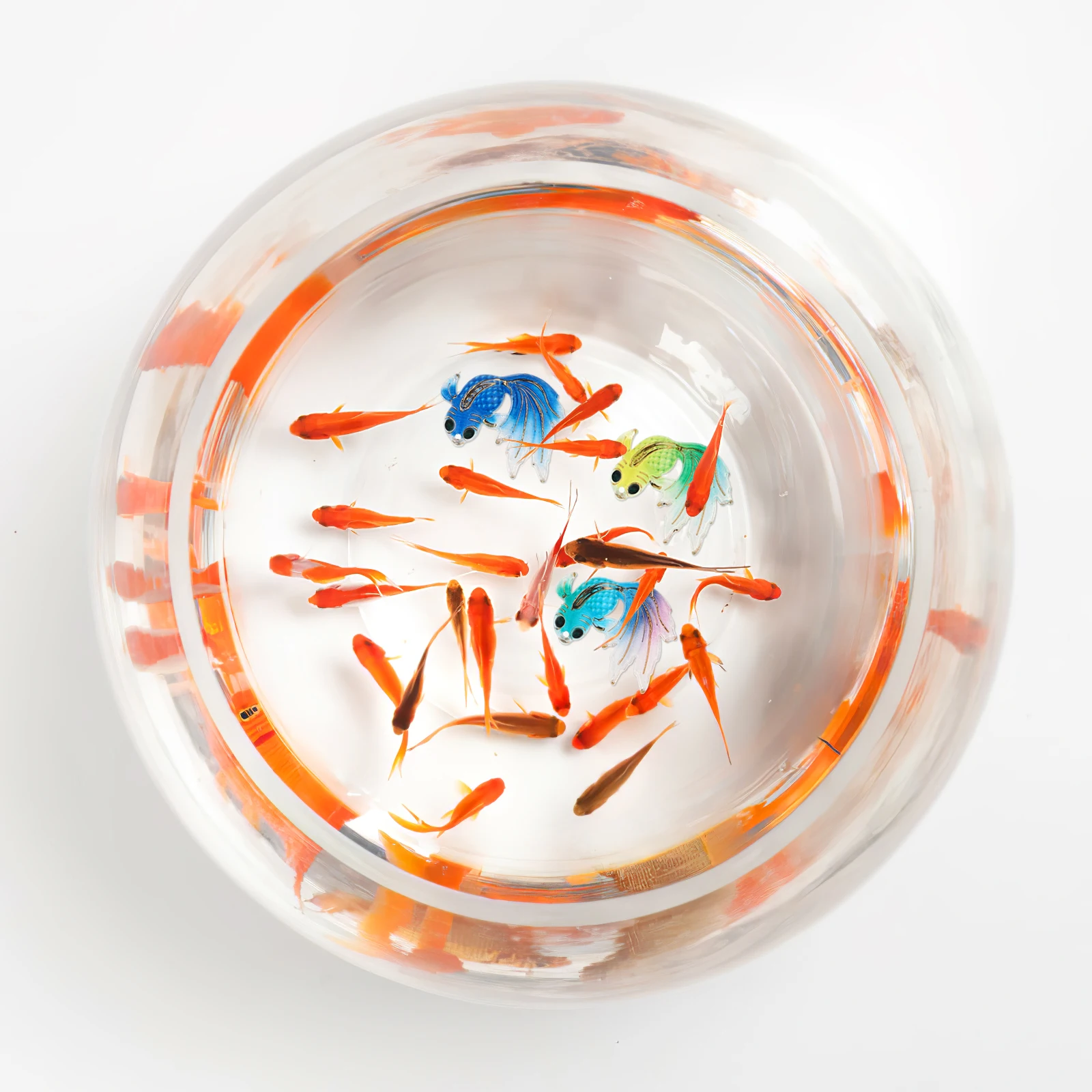 

15pcs Goldfish Simulated Decorative Goldfish Figures Mini Figures for Aquarium Desk Fish Crafts