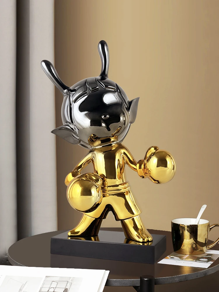 Figurine,Home Decor,Creative Cartoon Art Statuette Luxury Living Room,Wine Cabinet,Gateway,Desktop Decoration,Sculpture Gift