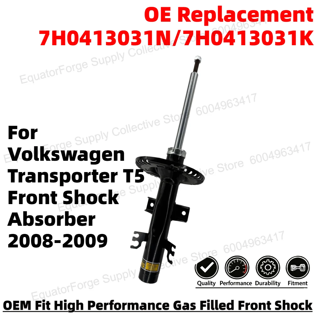 Direct Fit High Stability Premium Durable Front Shock Absorber for Volkswagen Transporter T5 OE Number 7H0413031N/7H0413031K