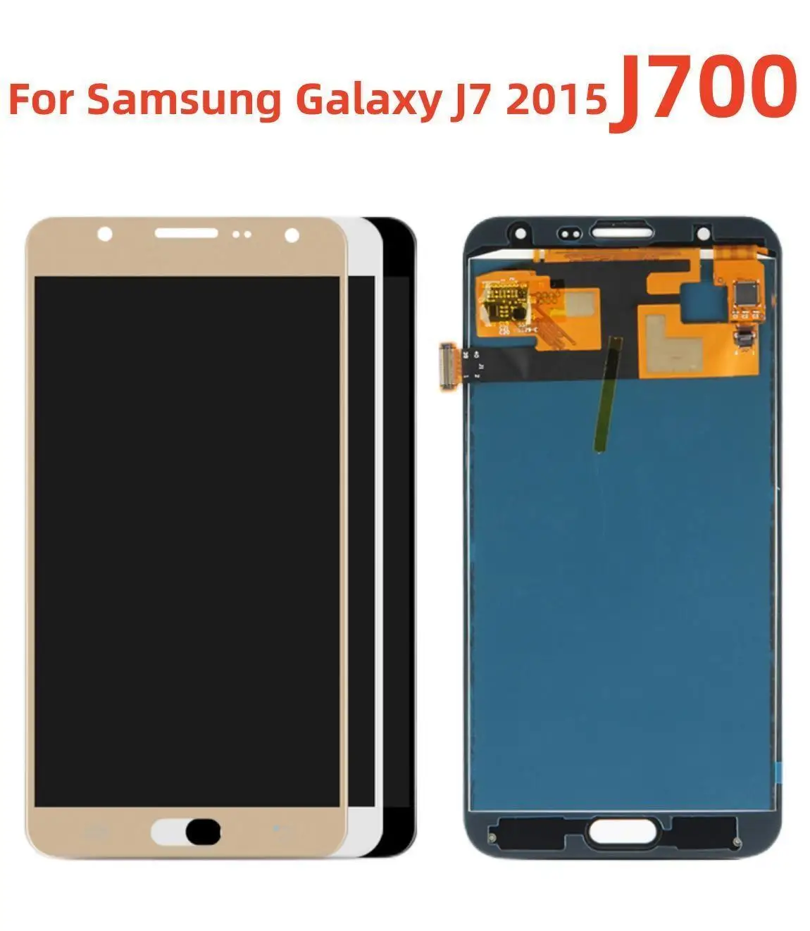 For Samsung J7 TFT2 New LCD For Samsung J7 2015 J700 SM-J700F J700M J700H/DS Display Touch Screen Digitizer Assembly Workable