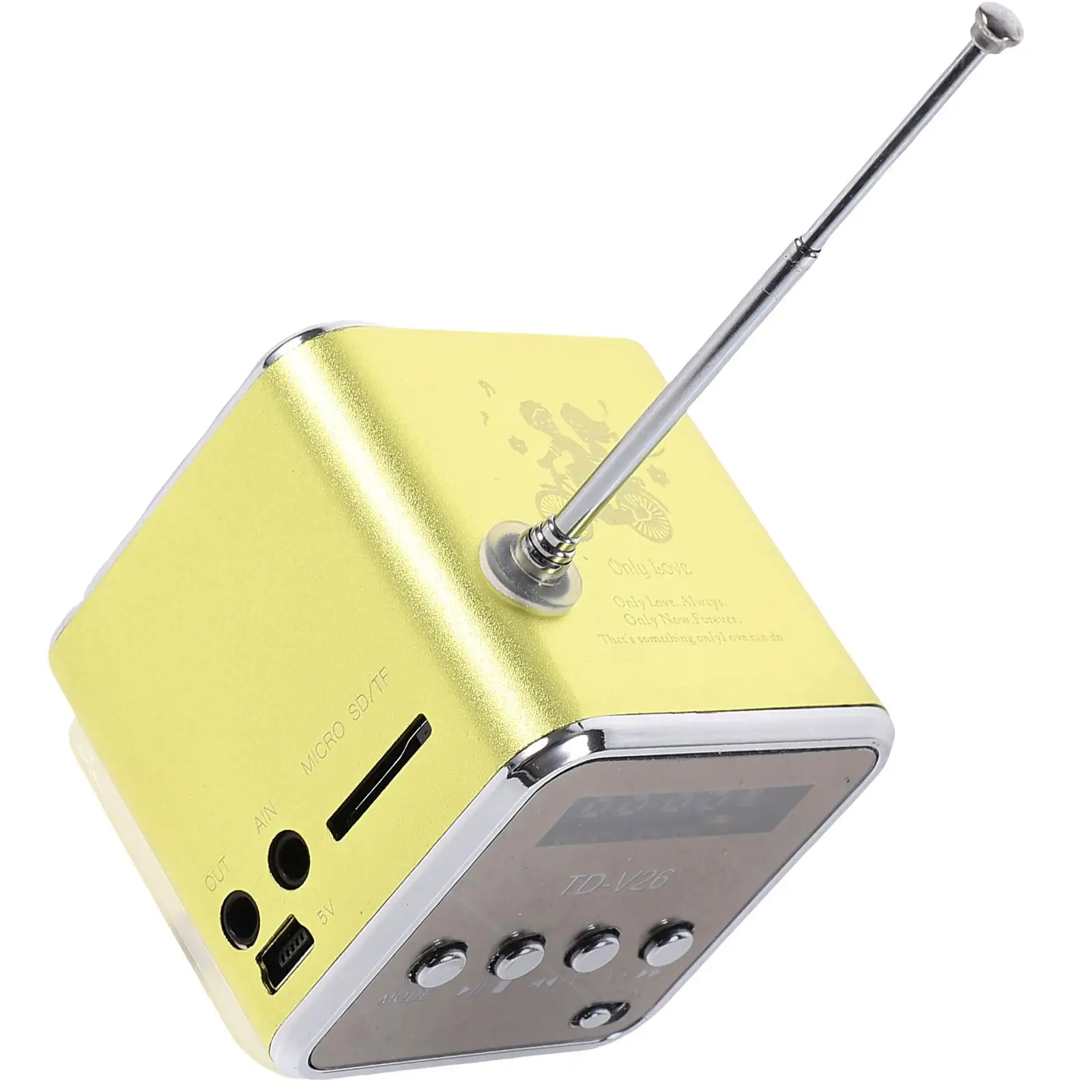 

Speaker Small Radio Portable Water Proof Mini Outdoor Camping Speakers Retro Green