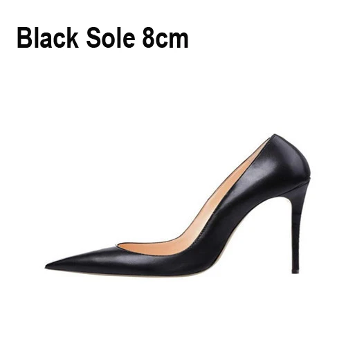 Klassische Matte Schwarz 12 cm High Heels Schuhe Frau Pumpen Tacones Spitz Stilettos Sexy Hochzeit Schuhe QKOU002 ROVICIYA 4