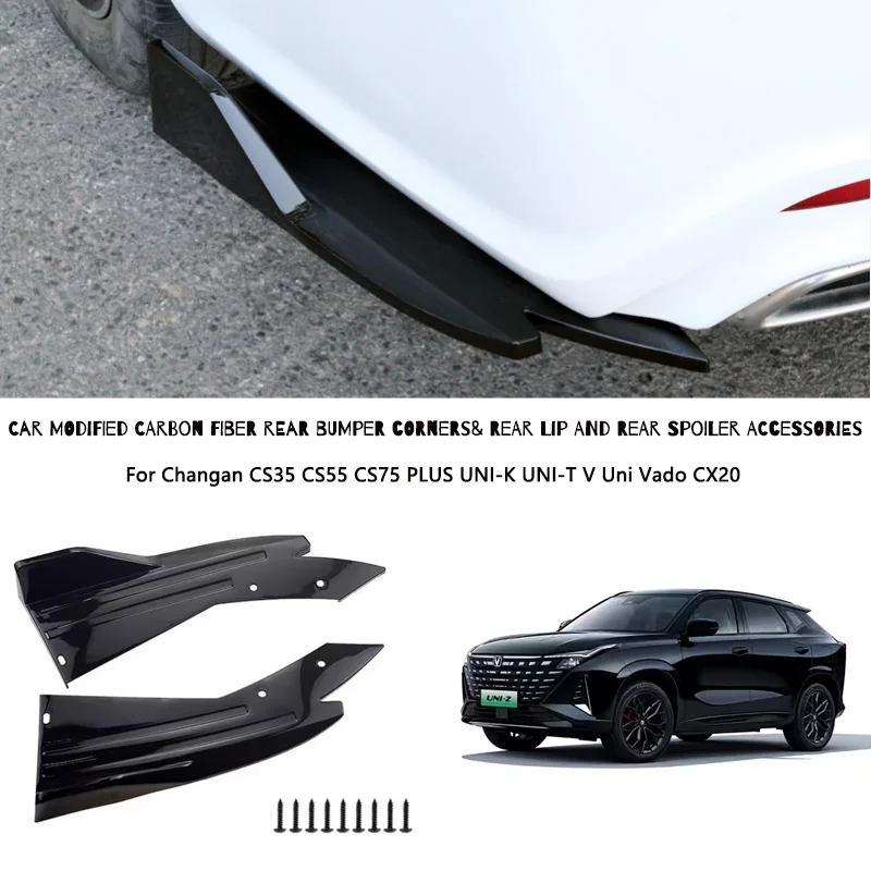 Rear Bumper Lip Diffuser Splitter Canard Protector Front For Changan CS35 CS55 CS75 PLUS UNI-K UNI-T V Uni Vado CX20