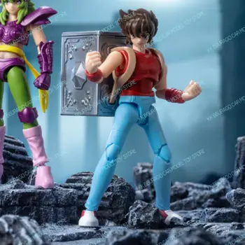 Blokees 聖鬥士星矢銀河版本 2 可動人偶 Camus Hoyoga Dohko Milo Shiryu Pegasus Nachi 動漫雕像玩具粉絲禮物 8 最佳銷售 飛馬星矢圖 - №1