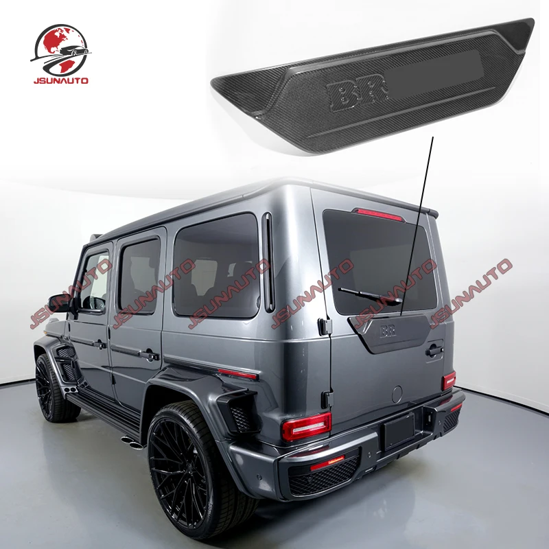

For Benz G Class W464 Exterior Accessories G900 B Style Carbon Fiber Rear Spare Tire Cover Door Cover Plate Trim For G500 G550