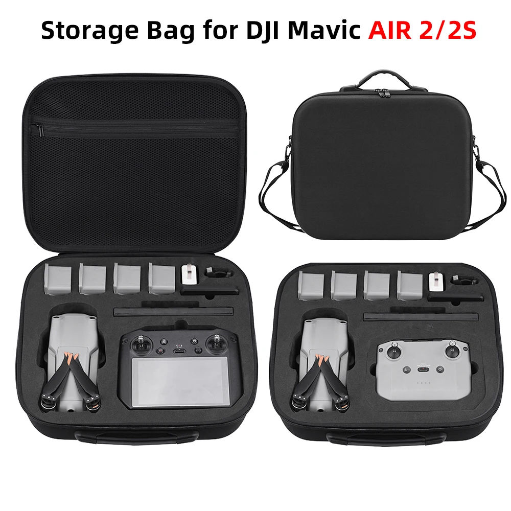 

Carrying Case for DJI Air 2S/AIR 2 Drone Storage Bag Hard Box Travel Handbag for RC-N1 DJI RC Remote Control Accessories