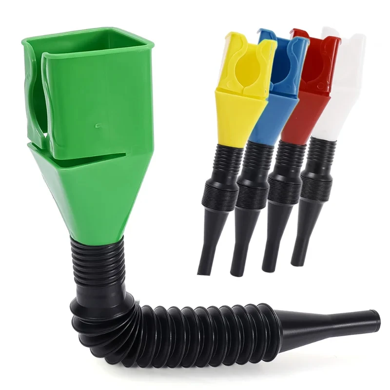 Telescopic Car Refueling Funnel Universal Engine Oil Gasoline Filter Transfer Funnels Tool Foldable Portable Funnels