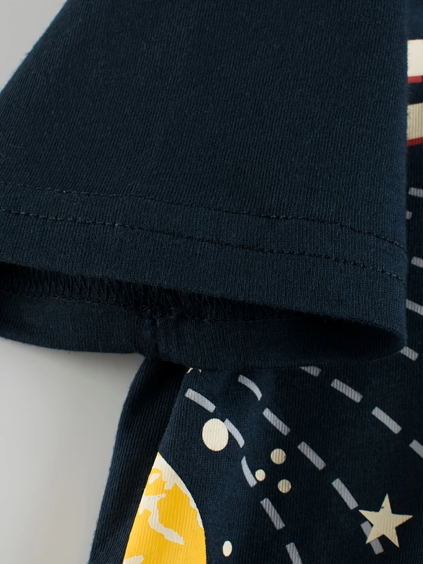 Jungen Sonnensystem Baumwolle T-Shirt T-Shirt Top Kurzarm Rundhalsausschnitt Sommer Lässige Kinderkleidung – Detail 4