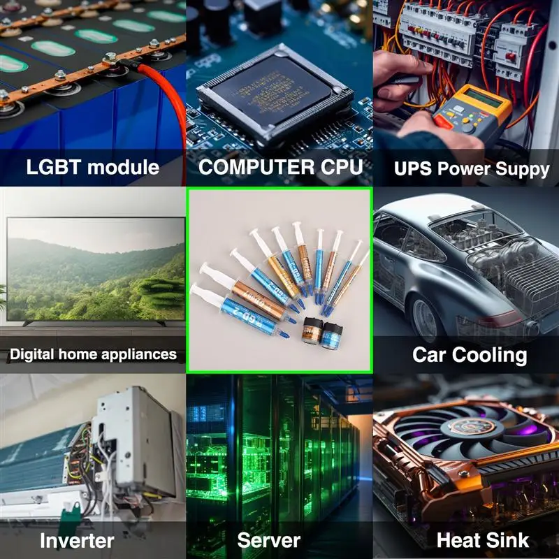 열전도성 실리콘 고무 펜, CPU GPU 방열판 냉각 쿨러, GD 열 페이스트, GD007 6.8 W/M-K, GD-2 7.5 W/M-K, 1-30g
