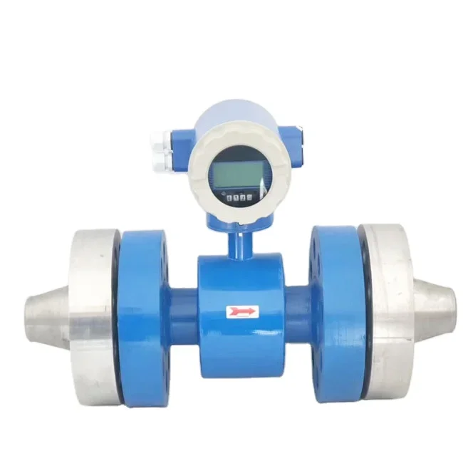 High Quality Acid Resistant Digital LCD Electromagnetic Flow Meter OEM Supported for Liquid and Oil Medium Water Flow Meter