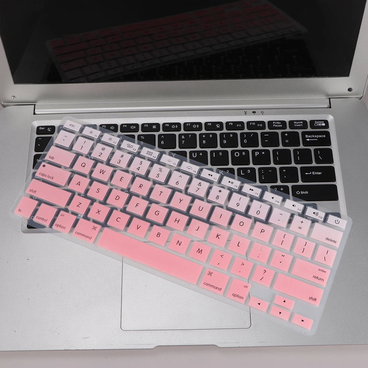 

2pcs Keyboard Cover Dustproof Waterproof Protective Film For Laptop Silicone Keyboard Protector Compatible With Macbook