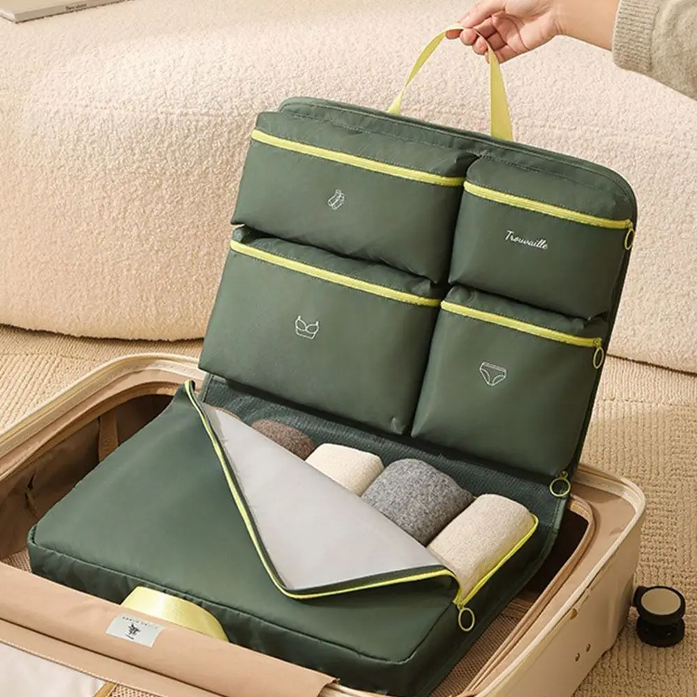 Waterproof 7in 1 Clothing Storage Bag Folding Large Capacity Travel Storage Bag Hanging Moisture-proof Luggage Organizing Bag