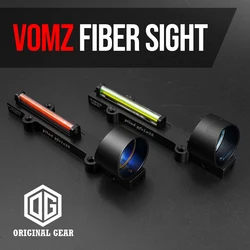 VOMZ 1x28 Vermelho Verde Fibra Óptica Mira Red Dot Colimator Sight 11mm Rail Para Shutgun Caça Alcance