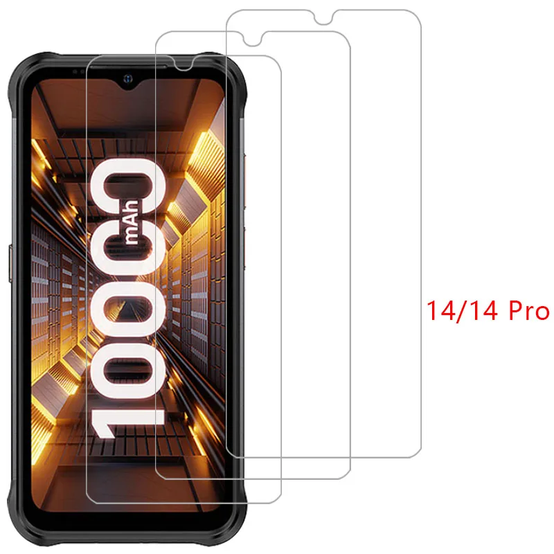 tempered glass for ulefone power armor 14 pro phone case on armor14 14pro armor14pro back cover 14case procase 360 protective