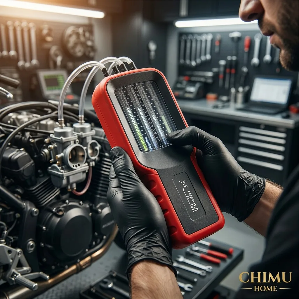 【CHIMU HOME】 for Motorcycle Four Cylinder Balance Meter Pro Synchronous Tester EFI Carburetor Debugger Diagnostic Tool Set