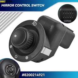 Botón de interruptor de control de espejo retrovisor eléctrico eléctrico 8200676529 8200214921 Repuesto para Renault Clio Mk4 Modus Captur