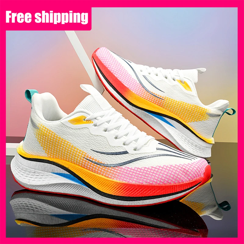 

Мужские спортивные кроссовки с сетчатым верхом, высокой эластичностью и амортизацией, профессиональные кроссовки для марафона, женские повседневные кроссовки для фитнеса и тренировок.