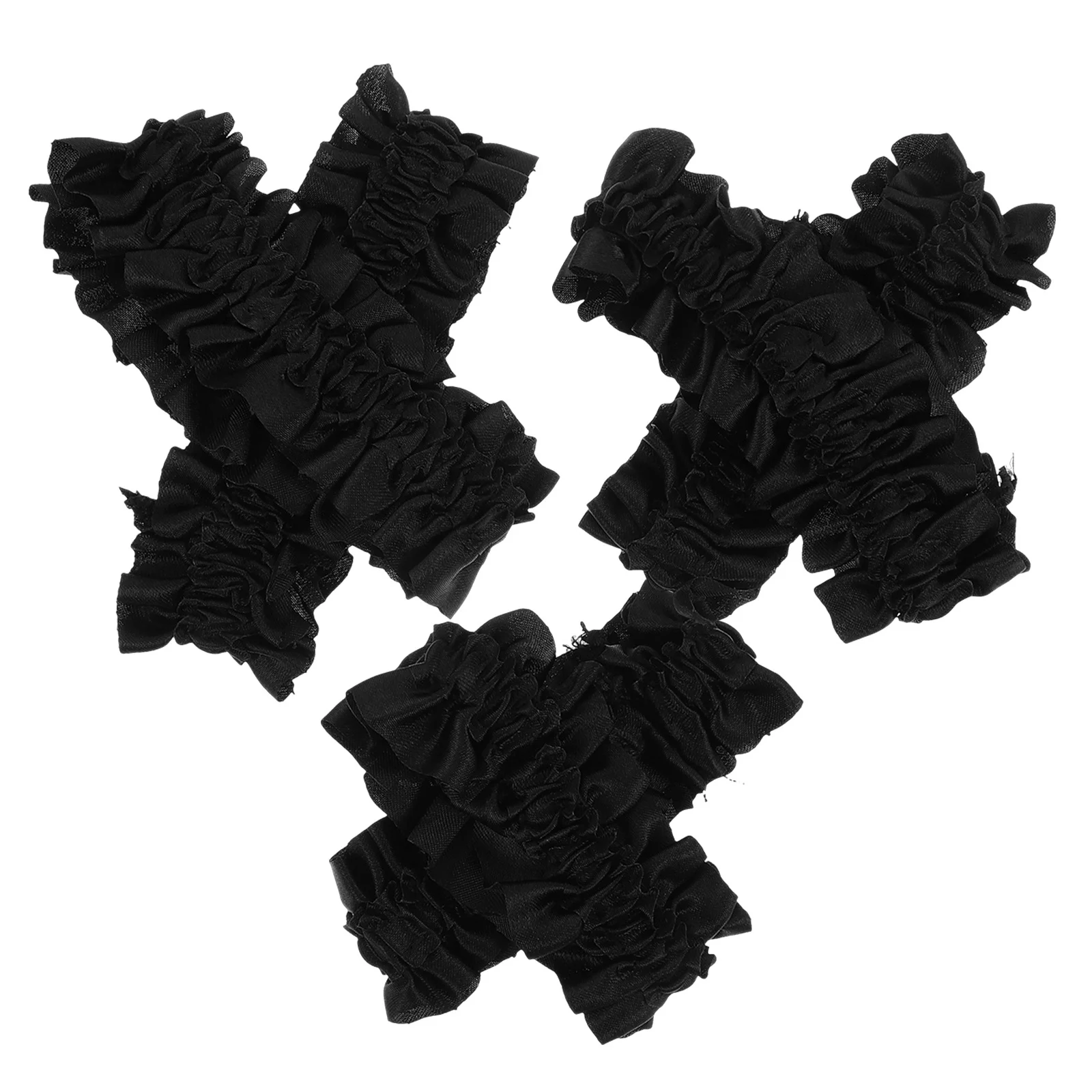 3Pairs الرجال الساتان كم الأربطة مرونة الذراع العصابات ملابس رسمية غير رسمية المضادة للانزلاق الاستخدام اليومي أنيق مريح الدانتيل بالتفصيل