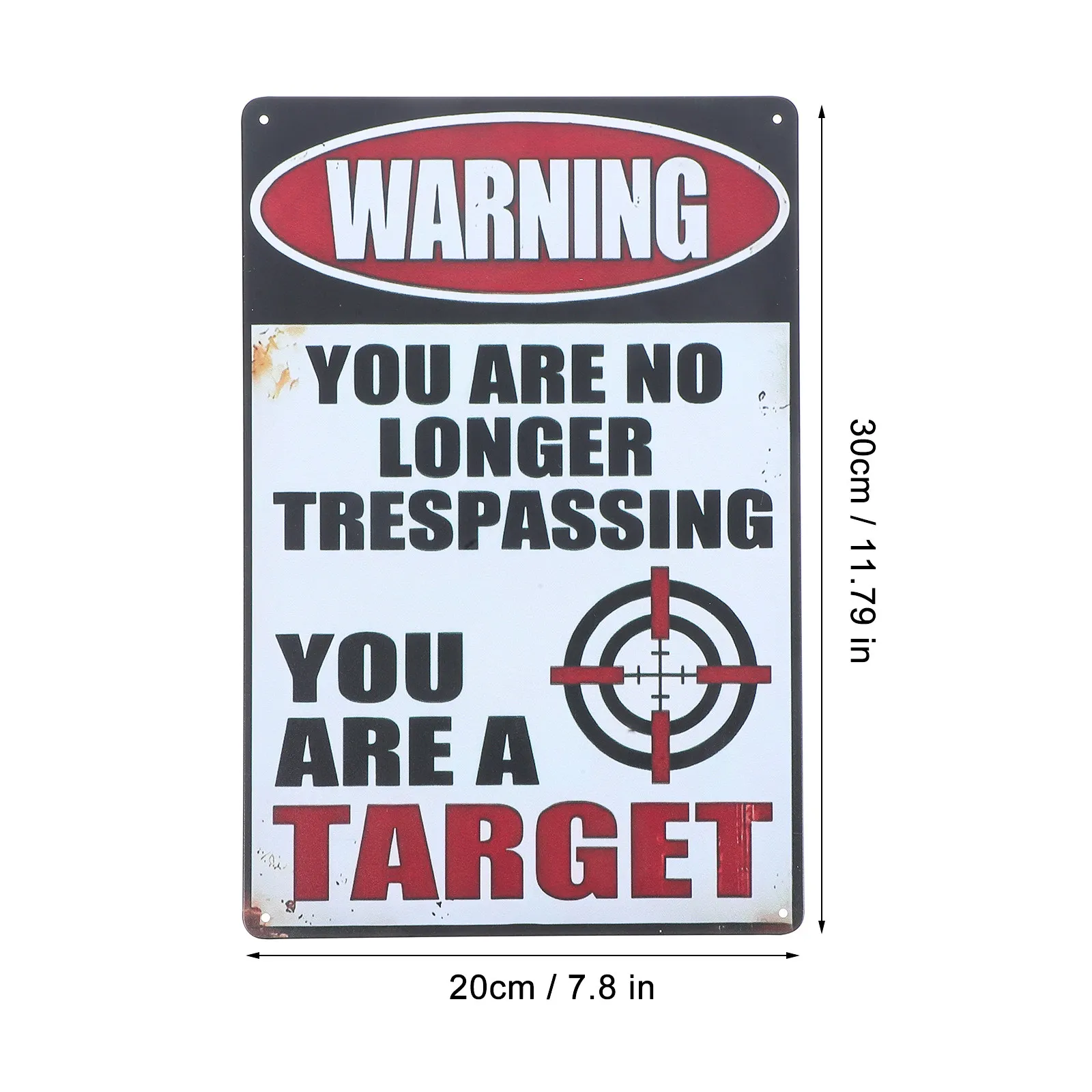 Funny No Trespassing Vintage Tin Sign Metal Poster Retro Wall Art for Home Bar Garage Kitchen Farmhouse Coffee Bar Decor
