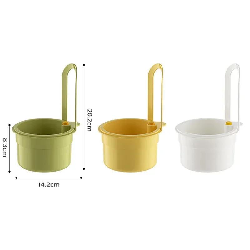 Creative Sink Hanging Strainer Basket Openable Bottom Cover Quickly Drain Kitchen Garbage Filter Multifunctional Detachable