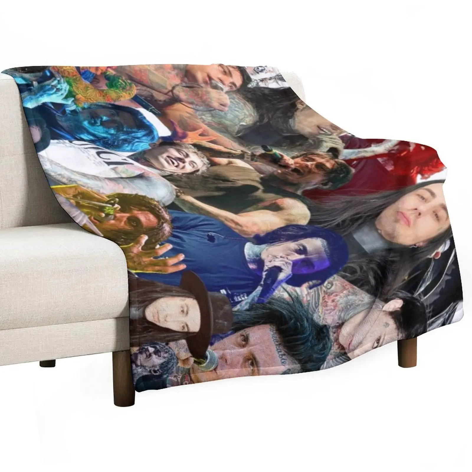 ronnie radke photo collage Throw Blanket Shaggy Soft Big Extra Large Throw Blankets