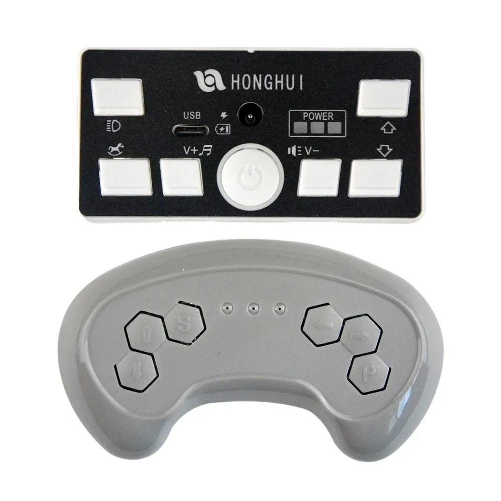 HH-ZKTY Remote Controller Plastic Multi-functional Center Console Grey RC Accessories RC Receiver for Children Electric Vehicle