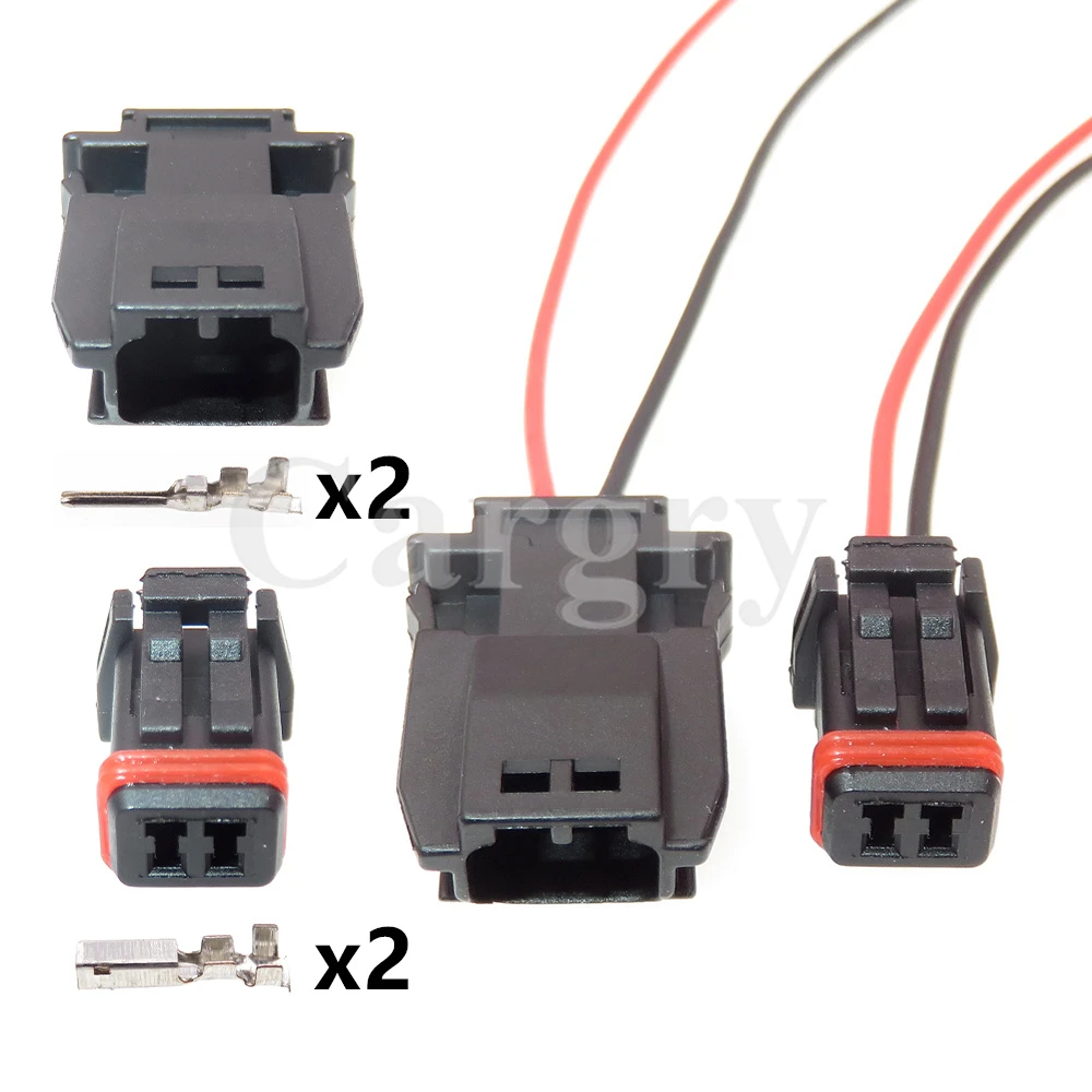 

1 Set 2P Auto Rearview Mirror Wiring Terminal Socket MX19002P51 MX19002S51 Car Starter Male Female Docking Waterproof Plug