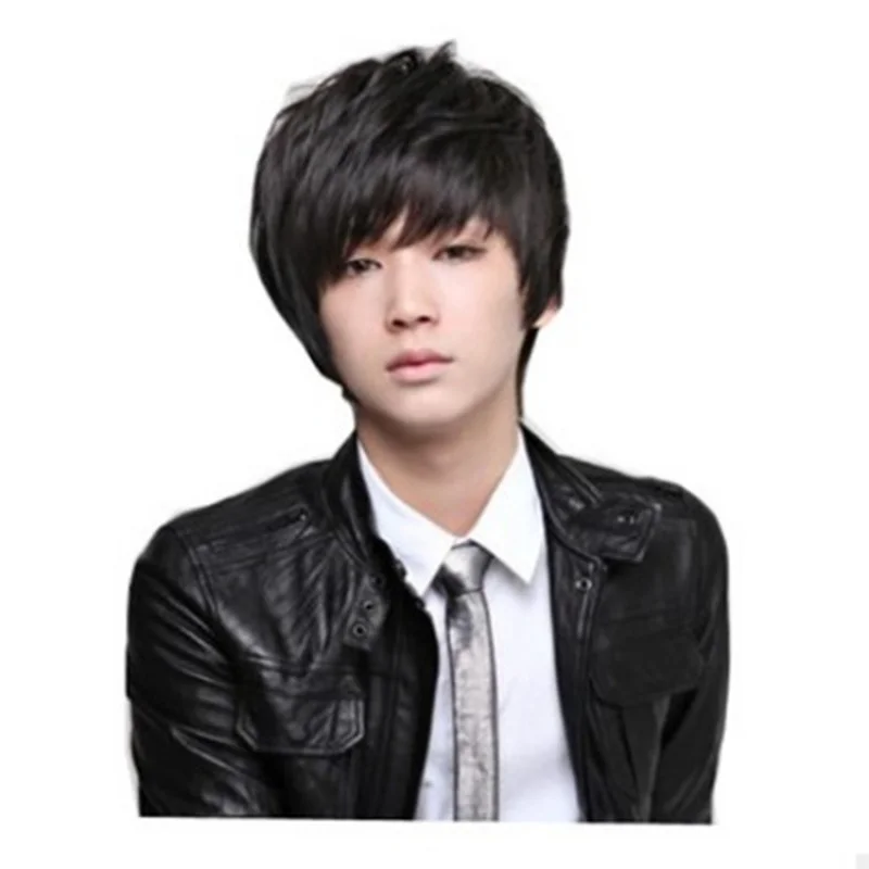 

Новая версия Prince's Set's Hairstyle Японский и корейский неосновной студенческий парик с короткими волосами для мужчин